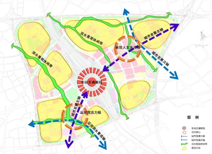 城市杭州 从现状来看,城东新城目前主要以居住用地和商业商务功能为主