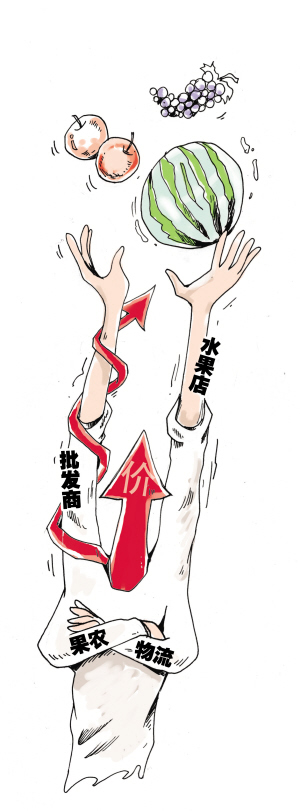 一个苹果六块多 一个西瓜六七十 今年水果为什