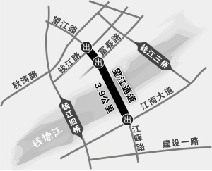望江路过江隧道有望年底开工 将来4分钟可从江南开到