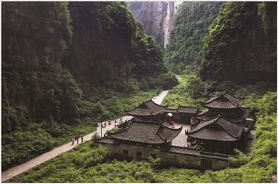 图画上的美景 打个飞的就能到了