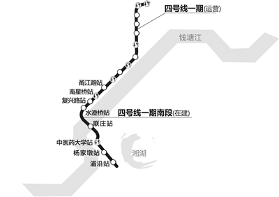 2017年底开通 4号线一期南段 