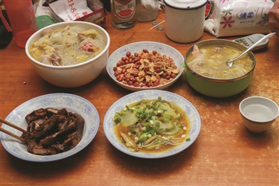 晚餐很丰盛