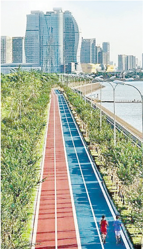 “最美跑道”闻涛路