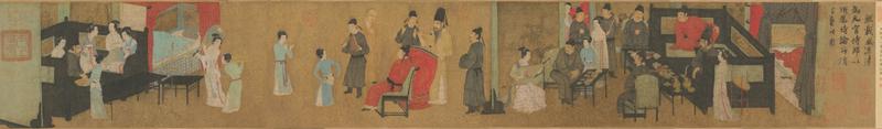 《韩熙载夜宴图》卷(宋摹本) 故宫博物院藏(画心)